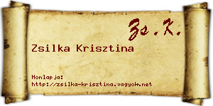 Zsilka Krisztina névjegykártya